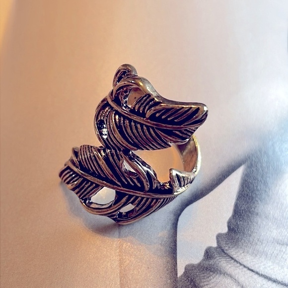Bohemian Feather Wrap Womens Ring - Picture 13 of 16